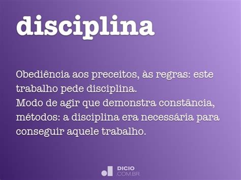 o que é disciplina-1